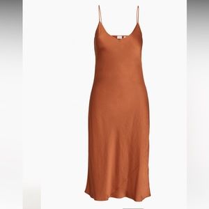 Aritzia Wilfred Only Slip Midi Dress